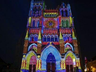 chroma spectacle cathédrale Amiens, Somme