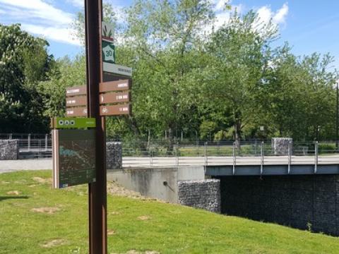 Amiens signaletique veloroute, Somme