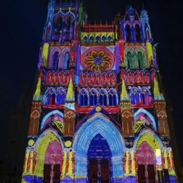 chroma spectacle cathédrale Amiens, Somme