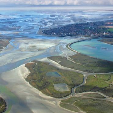 Vue aérienne Baie de Somme